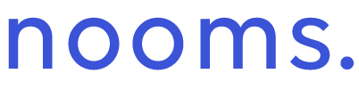 nooms logo blauw